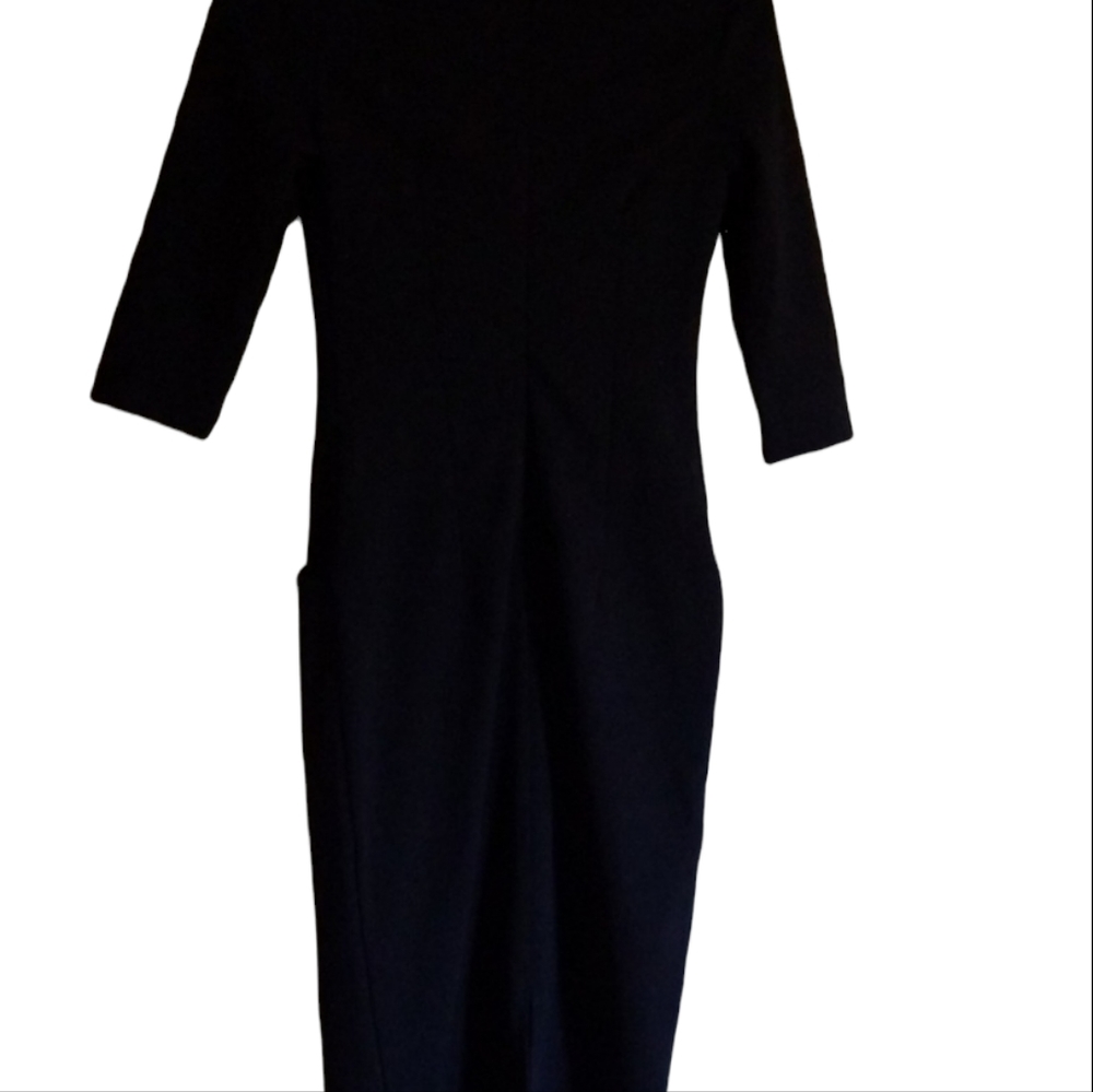 Laura Bettini Black Dress Size XS Boat Collar New With Tag - Picture 3 of 6